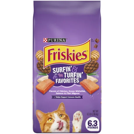 מזון Friskies לחתולים בטעם עוף 7.3 ק"ג