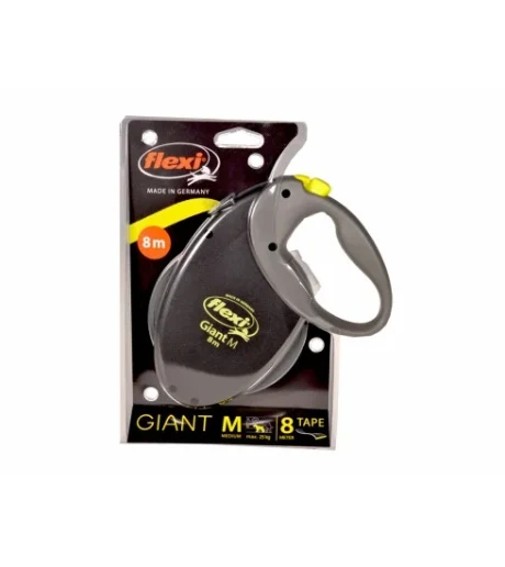רצועה נמתחת Flexi Giant שחורה 8 מטר