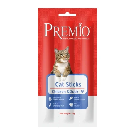 חטיפי Premio בטעם עוף וברווז