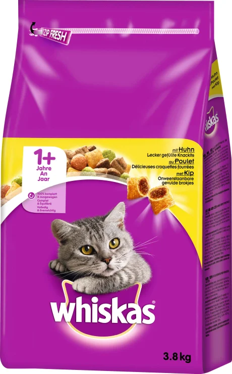 whiskas 3.8 com frango +1 year