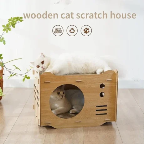 משטח גירוד לחתולים בצורת מכונית