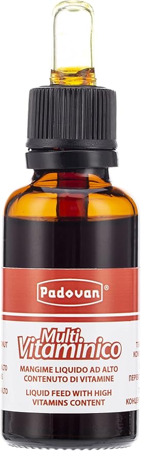 Padovan Multivitaminico תוסף מולטי ויטמין נוזלי לציפורים 30 מ"ל