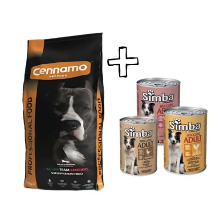 Cinnamo Professional Food 20 ק"ג עם 3 Simba מתנה