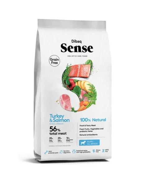 מזון יבש DePack Sense לגורים בטעם סלמון 12 ק"ג