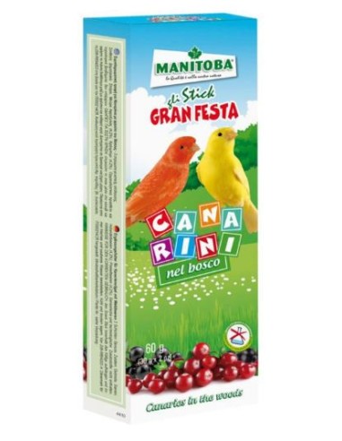 חטיף תערובת פירות לקנריות מ-Manitoba 60 גרם